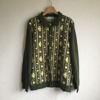 ティー(TTT_MSW)のTTT_MSW / Flower Knit Jacquard Cardigan(カーディガン)