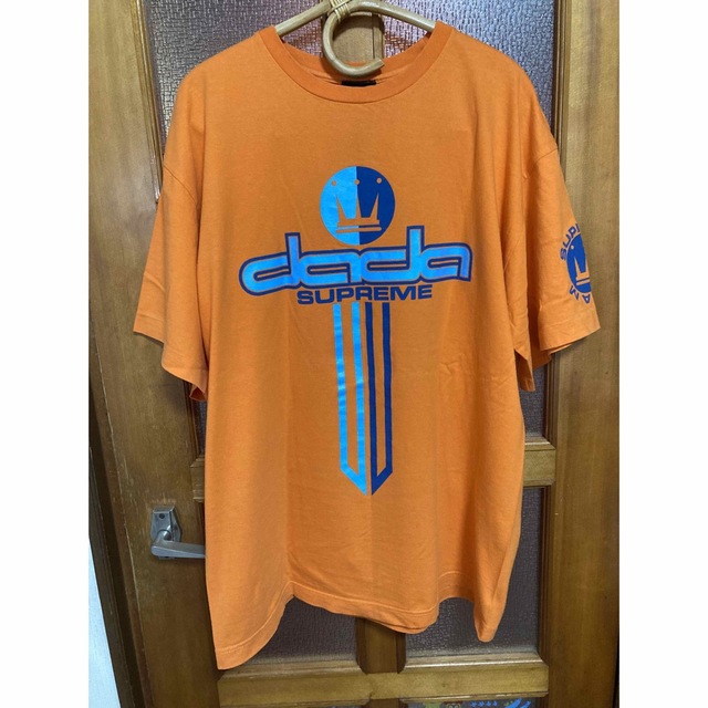 dada SUPREME Ｔシャツ　オレンジ　ビッグプリント　ビッグシャツ　XL