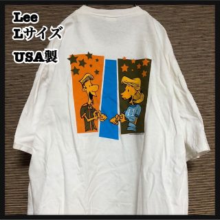 リー(Lee)の【Lee】USA製 半袖Tシャツ 手話　デカプリント　リー　アメリカ製42(Tシャツ/カットソー(半袖/袖なし))