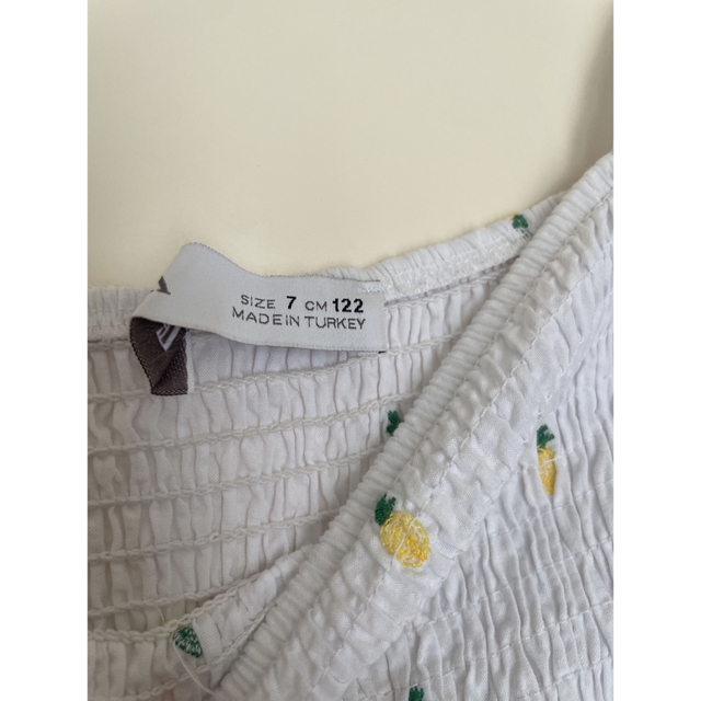 ZARA KIDS(ザラキッズ)の美品　ZARA kids フルーツ柄ワンピース キッズ/ベビー/マタニティのキッズ服女の子用(90cm~)(ワンピース)の商品写真