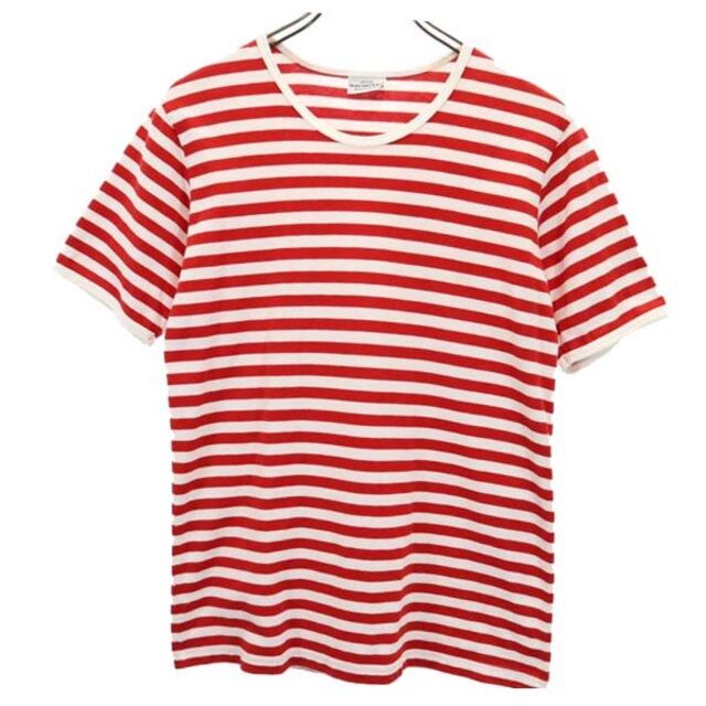 マリメッコ ボーダー 半袖 Tシャツ S レッド系 marimekko レディース   【230507】 メール便可