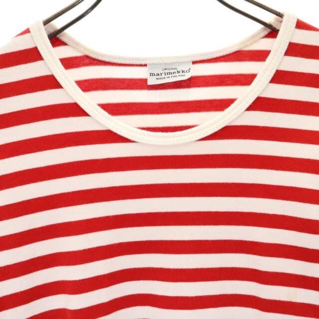 marimekko   マリメッコ ボーダー 半袖 Tシャツ S レッド系 marimekko