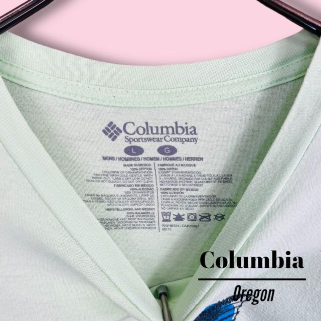 Columbia(コロンビア)の【コロンビア】 Tシャツ カットソー プリント フィッシュ L ライトグリーン メンズのトップス(Tシャツ/カットソー(半袖/袖なし))の商品写真