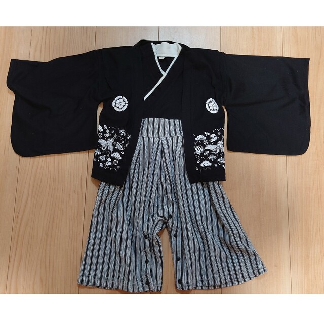 西松屋(ニシマツヤ)の袴ロンパース　70  80 キッズ/ベビー/マタニティのベビー服(~85cm)(和服/着物)の商品写真