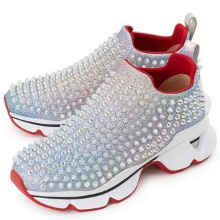 クリスチャンルブタン(Christian Louboutin)のspike sock donna glitter sneakers(スニーカー)