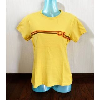 オーシャンパシフィック(OCEAN PACIFIC)のOp イエロー ライン Tシャツ M オーシャンパシフィック(Tシャツ(半袖/袖なし))