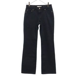 リーバイス(Levi's)のリーバイス ビッグE ストレート デニムパンツ W25 ブラック Levi's レディース 【中古】  【230507】(ショートパンツ)