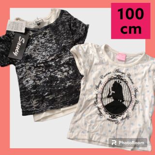 ディズニー(Disney)のトップス　タグ付き　100 女の子　半袖　夏服　まとめ売り　セット　Ｔシャツ(Tシャツ/カットソー)