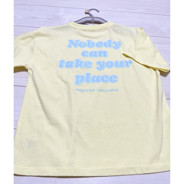 新品 キッズ 女の子 半袖 Tシャツ 黄色 トップス 160cm 綿100% キッズ/ベビー/マタニティのキッズ服女の子用(90cm~)(Tシャツ/カットソー)の商品写真