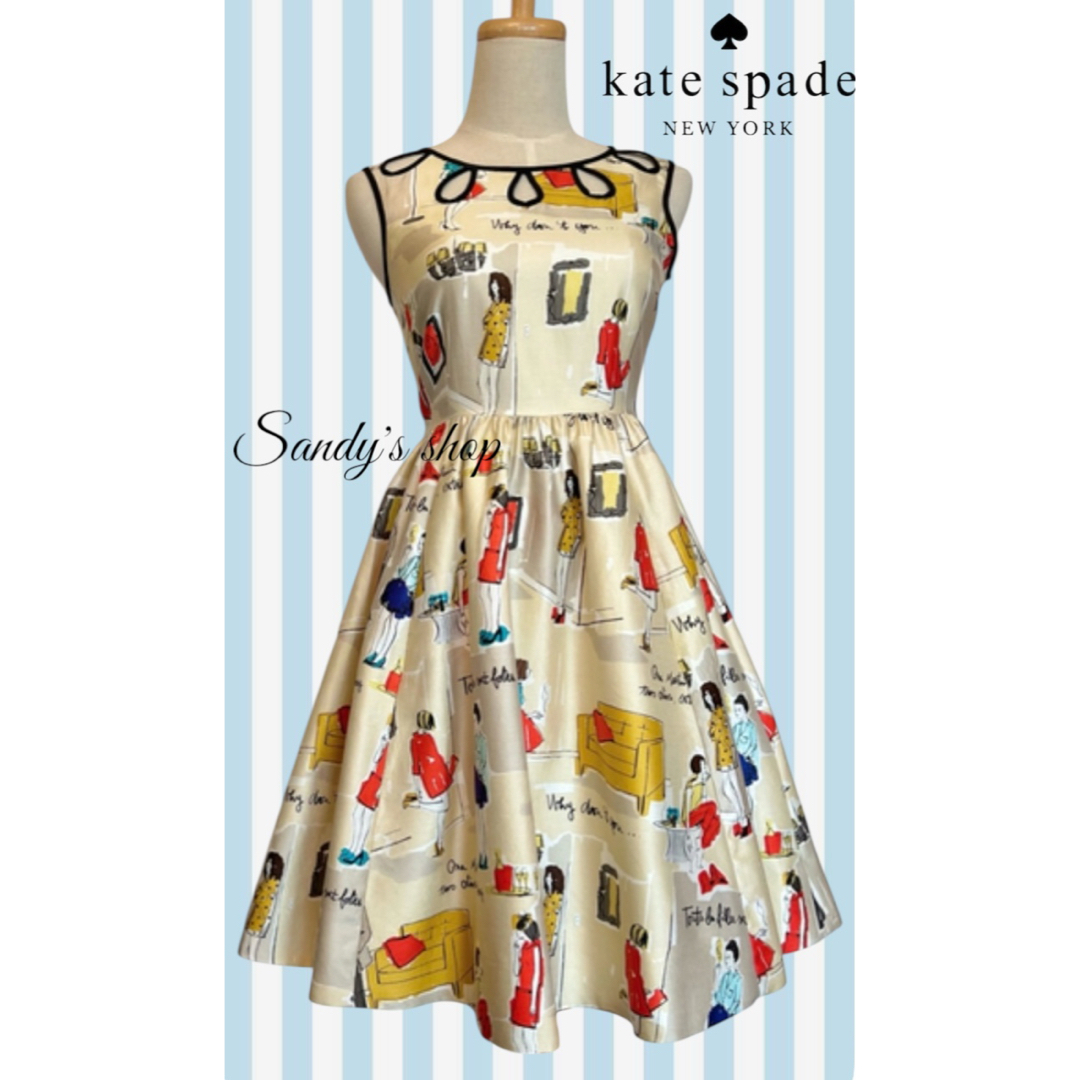 kate spade NEW YORK(ケイトスペードニューヨーク)のケイトスペード🖤kate spade🖤ワンピース✴︎お値下げ済みです レディースのワンピース(ひざ丈ワンピース)の商品写真