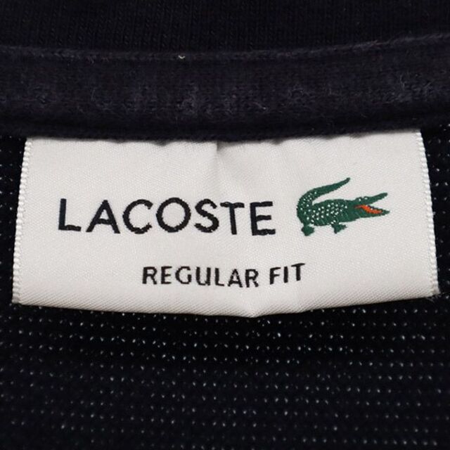 LACOSTE(ラコステ)のラコステ ロゴワッペン 半袖 Tシャツ M ネイビー LACOSTE クルーネック メンズ 【中古】  【230507】 メンズのトップス(Tシャツ/カットソー(半袖/袖なし))の商品写真