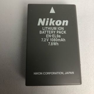 ニコン(Nikon)のEN-EL9a NIkon ニコン 純正品 中古美品(バッテリー/充電器)