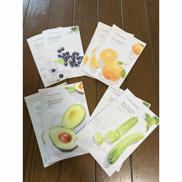 NATURE REPUBLIC(ネイチャーリパブリック)のネイチャーリパブリック REAL NATURE MASK SHEET 8枚 コスメ/美容のスキンケア/基礎化粧品(パック/フェイスマスク)の商品写真