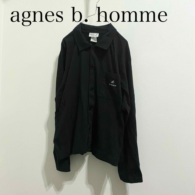 【agnes b. homme PARIS】コットンカーディガン ブラック