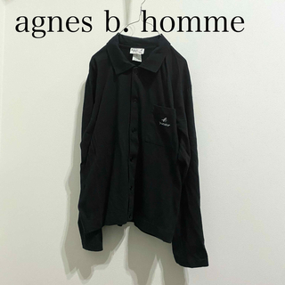 アニエスベー(agnes b.)の【agnes b. homme PARIS】コットンカーディガン ブラック(カーディガン)