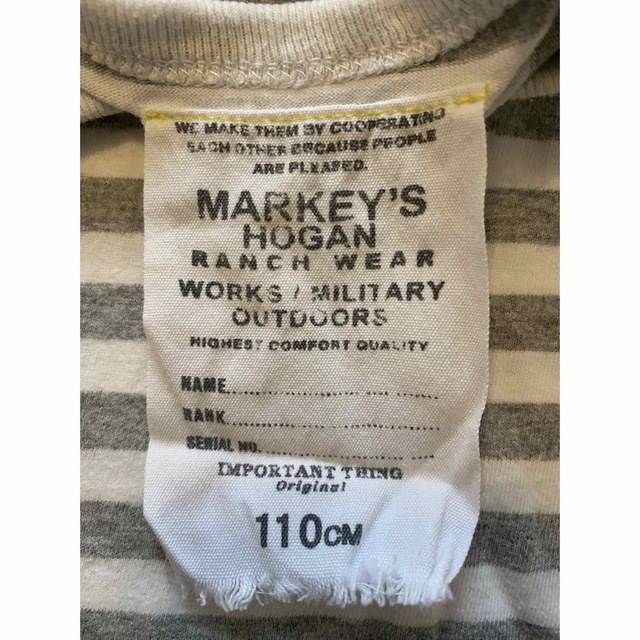 MARKEY'S(マーキーズ)のマーキーズ　MARKEY’S ボーダー　Tシャツ　110 キッズ/ベビー/マタニティのキッズ服女の子用(90cm~)(Tシャツ/カットソー)の商品写真