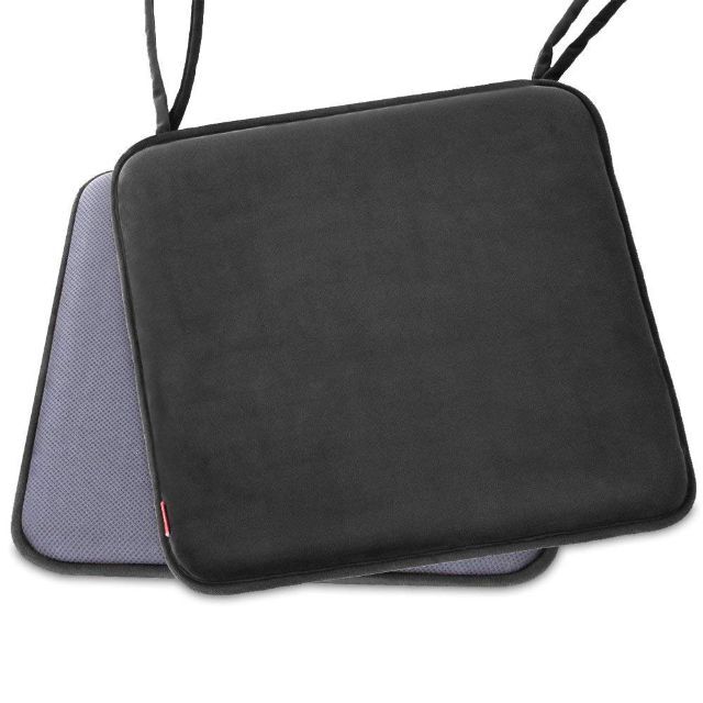 【色: A タイプ : ブラック】Shinnwa 低反発 座布団 椅子用 クッシ