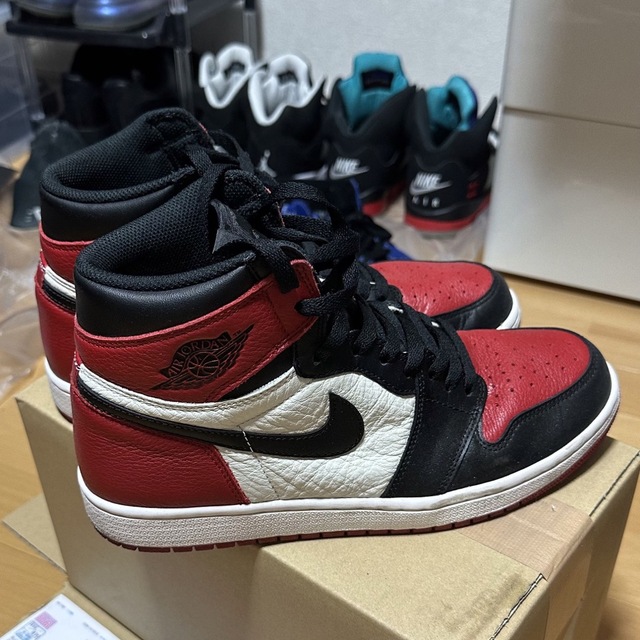 靴/シューズNike Air Jordan 1 Retro High OG Bred Toe