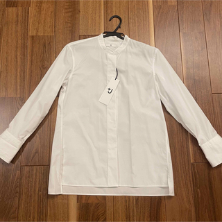 ユニクロ(UNIQLO)のスーピマコットン　スタンドカラーシャツ(シャツ/ブラウス(長袖/七分))