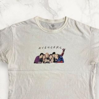 HQJ Hanes 90s 00s  白 アベンジャーズ　フレンズ Tシャツ(Tシャツ/カットソー(半袖/袖なし))