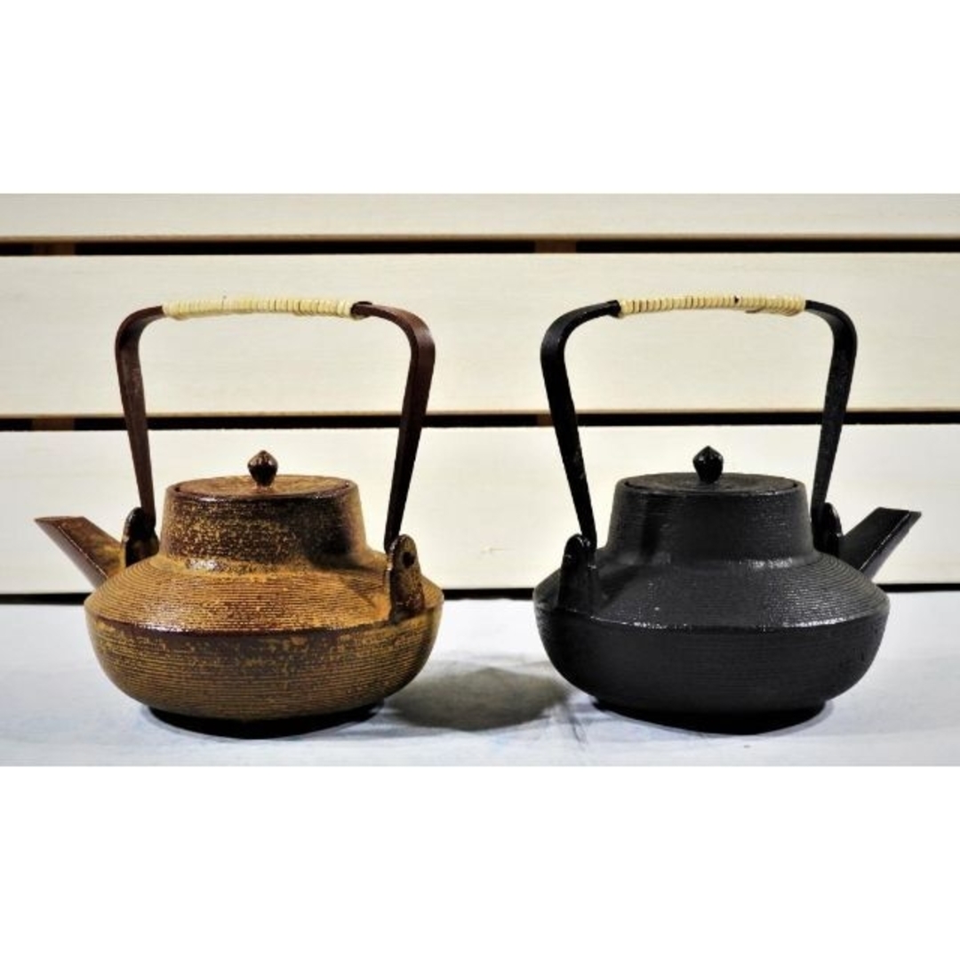 南部鉄瓶 赤黒2点セット♪未使用品! www.krzysztofbialy.com
