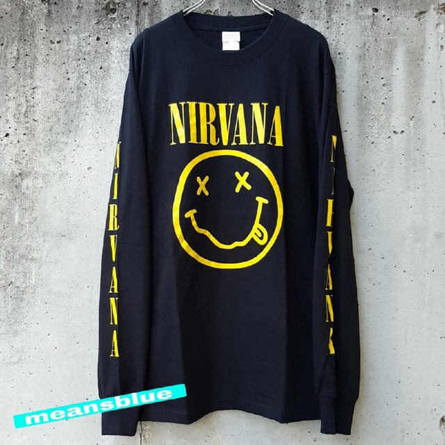 ONE OK ROCK(ワンオクロック)のＬ/長袖T nirvana スマイル メンズのトップス(Tシャツ/カットソー(七分/長袖))の商品写真