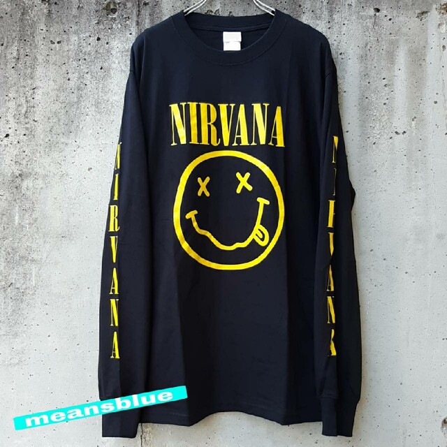 ONE OK ROCK(ワンオクロック)のXL☆長袖T nirvana スマイル メンズのトップス(Tシャツ/カットソー(七分/長袖))の商品写真