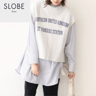 スローブイエナ(SLOBE IENA)の【1度着用のみ美品】スローブイエナ プルオーバー ノースリーブ スウェット(トレーナー/スウェット)