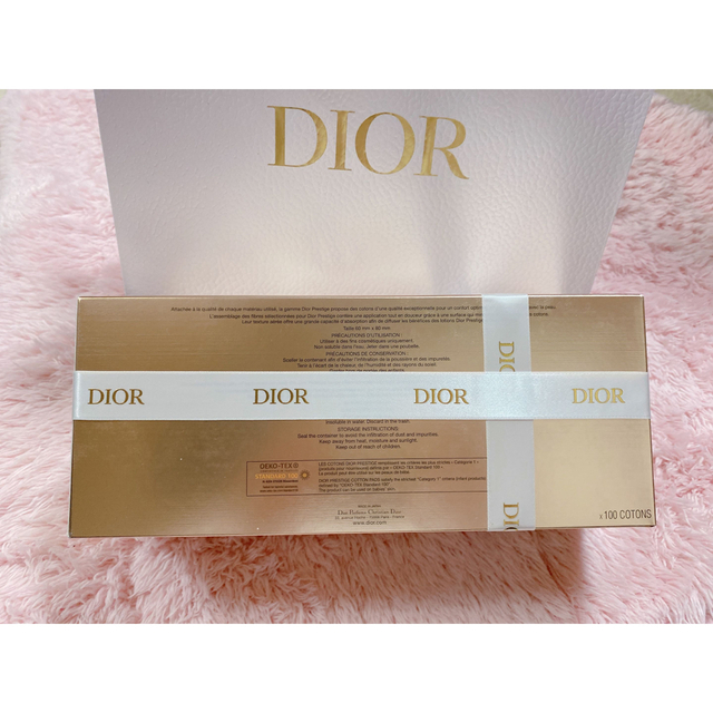 Dior(ディオール)のディオール Dior コットン　ショップ袋付き　新品 コスメ/美容のメイク道具/ケアグッズ(コットン)の商品写真