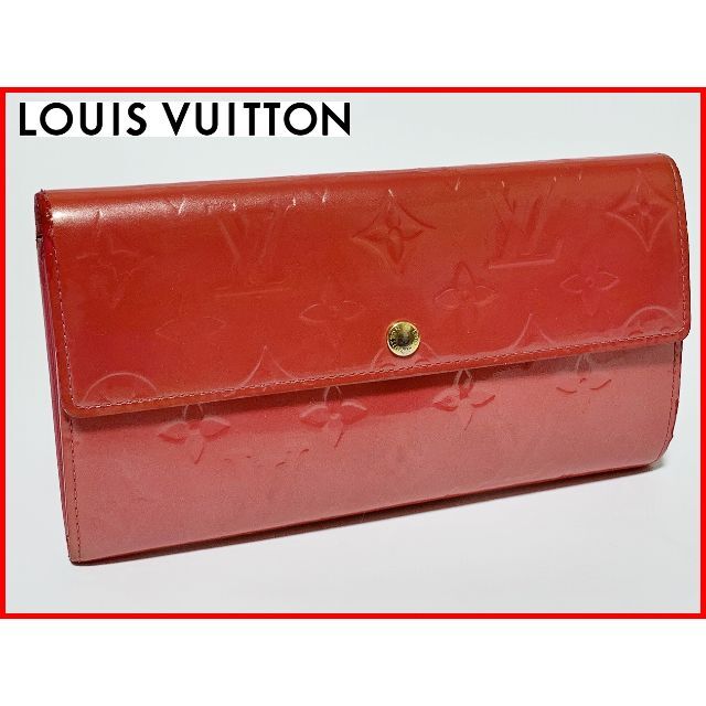 ファッション小物ルイヴィトン ヴェルニ 二つ折り 財布 ピンク D8