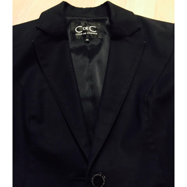 COUP DE CHANCE(クードシャンス)のC DE C 黒パンツスーツ レディースのフォーマル/ドレス(スーツ)の商品写真