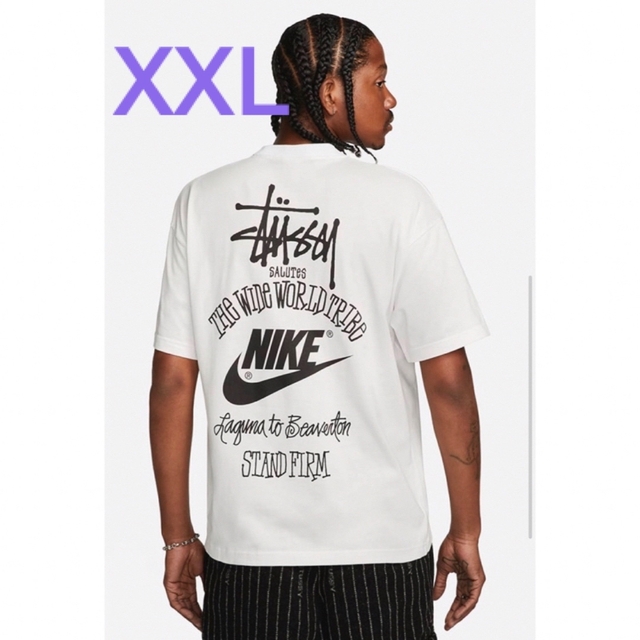 Stussy x Nike Men's T-Shirt White XXLメンズ