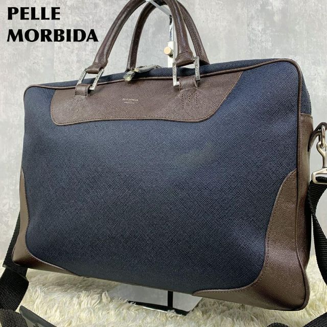を安く買 PELLE MORBIDA リモンタ ビジネスバッグ 2way バイカラー