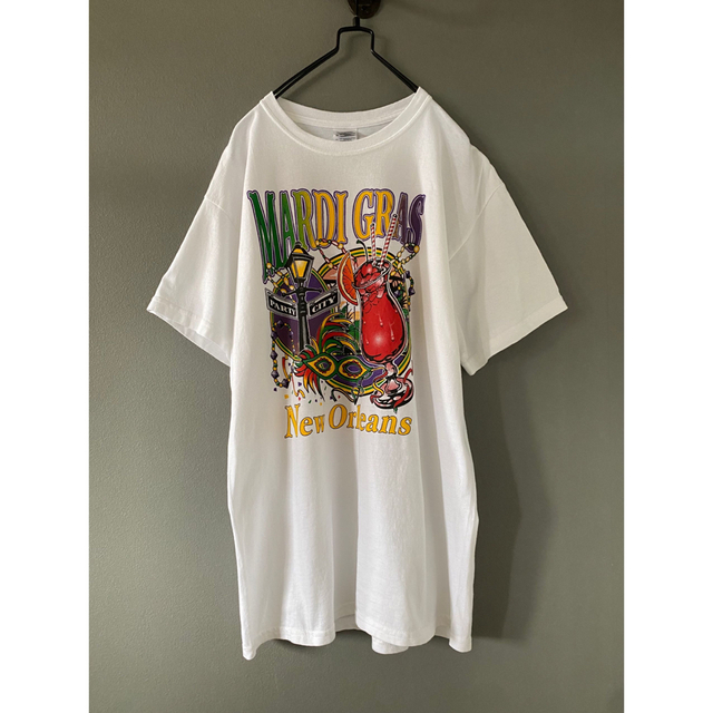 実寸肩幅ビンテージ 90s Tシャツ new orleans デザイン 美品