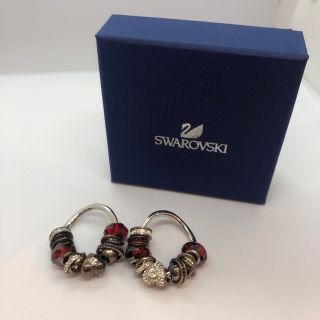 スワロフスキー(SWAROVSKI)の💎スワロフスキー　レッドストーン　ピアス　925(ピアス)