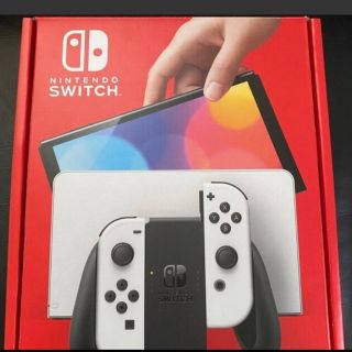 ニンテンドースイッチ(Nintendo Switch)のNintendo Switch（有機ELモデル）  ホワイト未開封(家庭用ゲーム機本体)