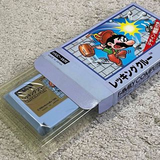 ファミリーコンピュータ(ファミリーコンピュータ)の壁壊しの、か・い・か・ん！新品未使用 美品 激レア レッキングクルー(家庭用ゲームソフト)