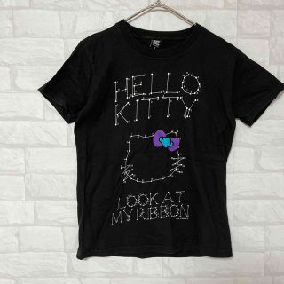 グラニフ(Design Tshirts Store graniph)のグラニフ 半袖Tシャツ キティーちゃん 黒 SS(S相当) ハローキティ 可愛い(Tシャツ(半袖/袖なし))