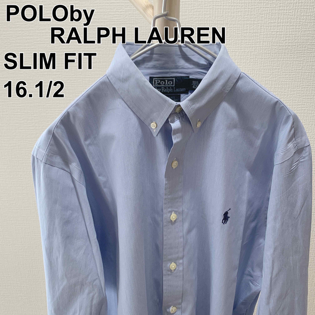 POLO RALPH LAUREN(ポロラルフローレン)の【クリーニング済】ポロバイラルフローレン SLIMFIT ボタンダウン長袖シャツ メンズのトップス(シャツ)の商品写真