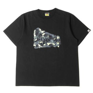 アベイシングエイプ(A BATHING APE)のA BATHING APE ア ベイシング エイプ Tシャツ シティカモ ASNKA グラフィック クルーネックTシャツ ブラック 黒 2XL トップス カットソー 半袖 【メンズ】【中古】(Tシャツ/カットソー(半袖/袖なし))