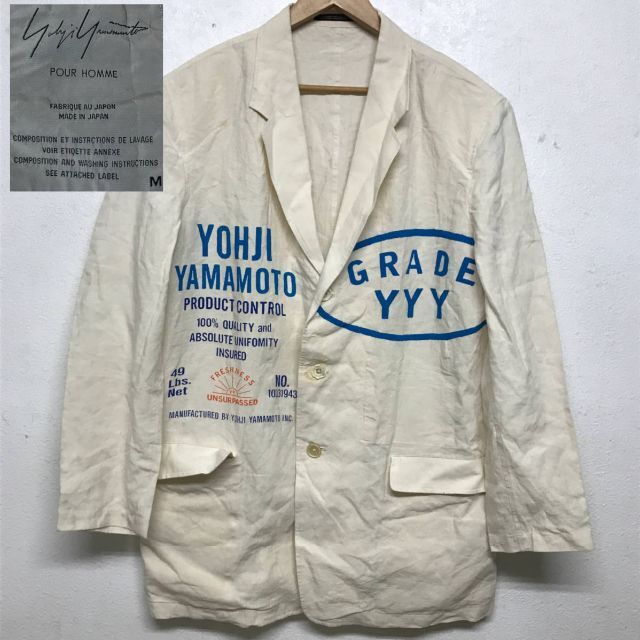 Yohji Yamamoto - 1993SS Yohji Yamamoto POUR HOMME プリントの通販