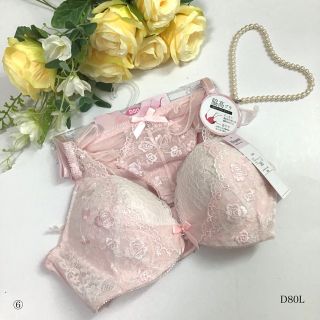 下着☆D80L ブラ&ショーツ 女装 男性様も！⑥(ブラ&ショーツセット)