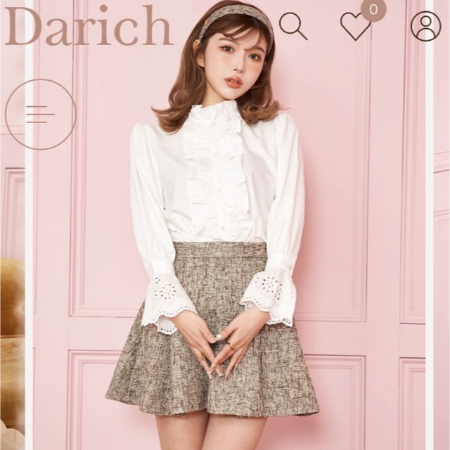 Darich  ダーリッチ　フリルブラウス　新品タグ付き