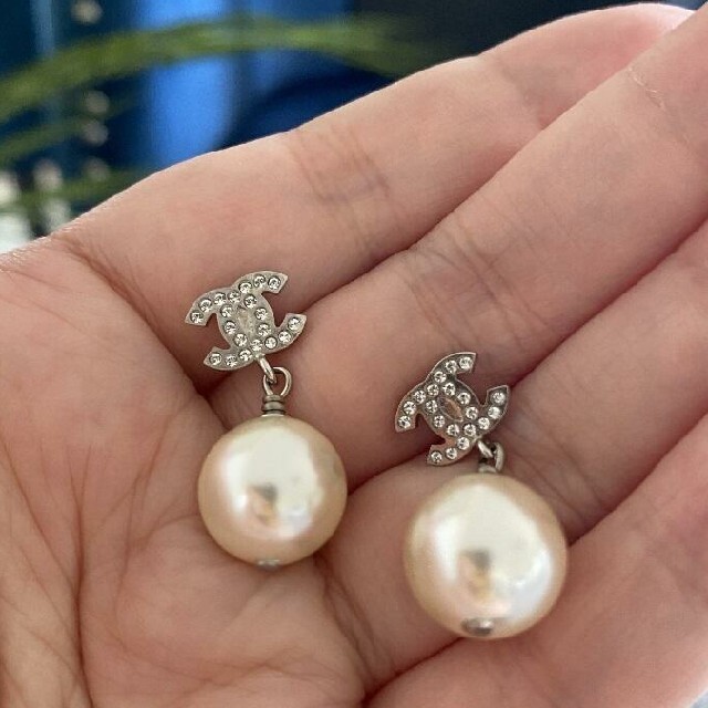 お値下げ!シャネル パール ピアス - ピアス