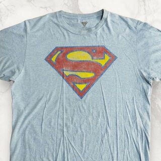 HPW ビンテージ 90s 00s  水色 スーパーマン　DCコミック　アメコミ(Tシャツ/カットソー(半袖/袖なし))