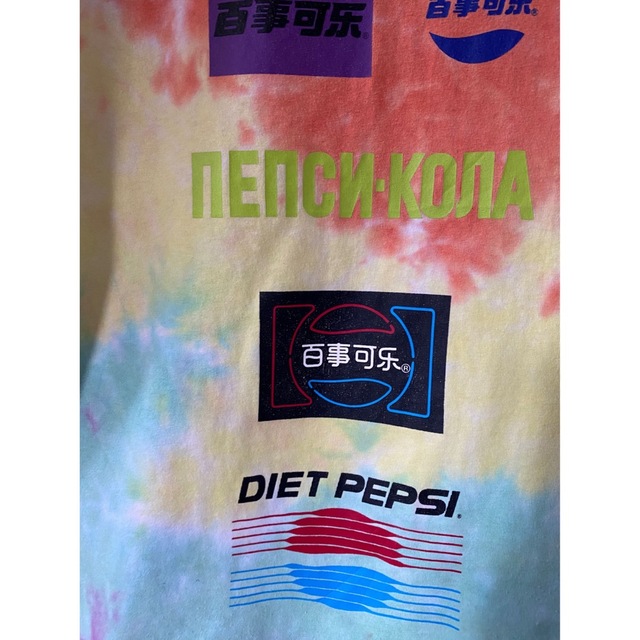 ビンテージ タイダイ 染め PEPSI ペプシ 虹Tシャツ サイケデリック