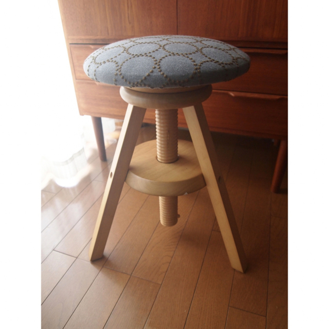 驚きの安さ ミナペルホネン ハンドメイド 昇降スツール タンバリン