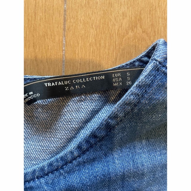 ZARA トップス　デニム レディースのトップス(カットソー(半袖/袖なし))の商品写真