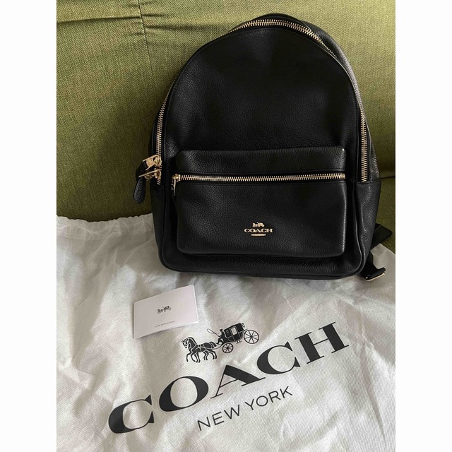 COACH コーチ F30550 リュック バックパック レディース レザー 黒