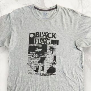 HPO 90s 00s  グレー ブラックフラッグ　BLACK FLAG　バンT(Tシャツ/カットソー(半袖/袖なし))